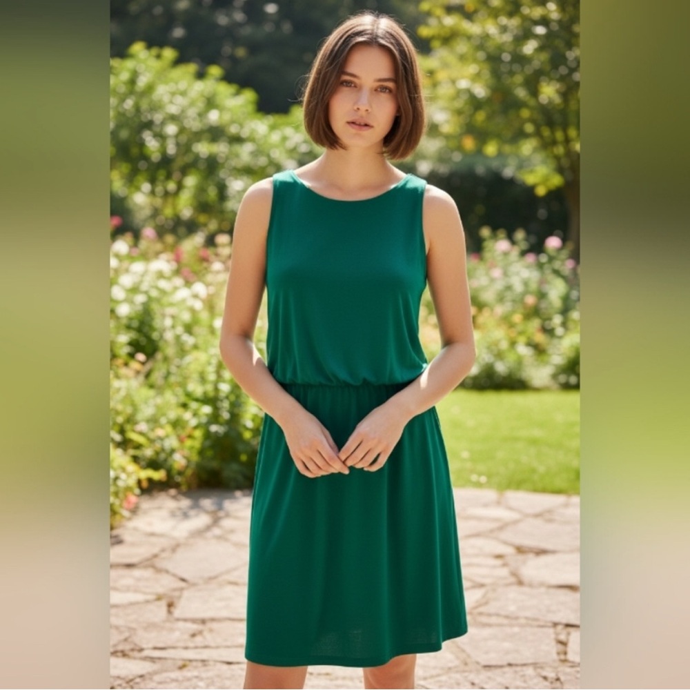 Ann Taylor Teal Sleeveless Mini Dress